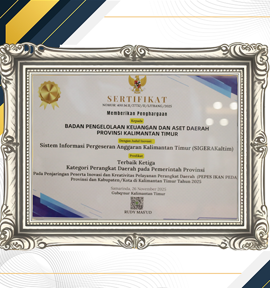 Terbaik Ke- 3 Penjaringan Peserta Inovasi dan Kreativitas Pelayanan Perangkat Daerah