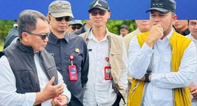 kunjungan kerja meninjau Kawasan Ekonomi Khusus Maloy